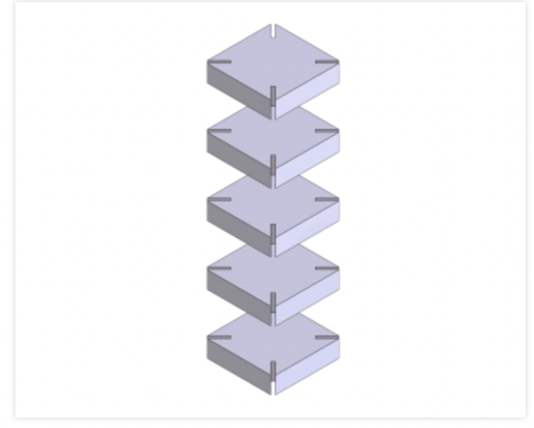 Spacer 80x80x20 (5pcs/set)