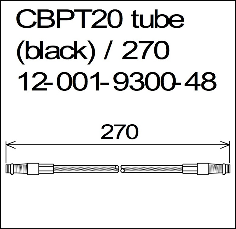 CBPT20 tube (Black) /270
