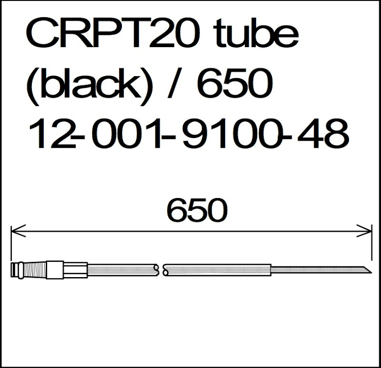 CRPT20 tube (black)/750