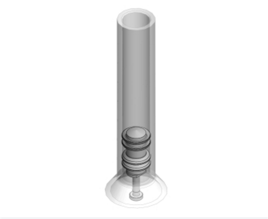 Cylinder with Piston Head(5mL)