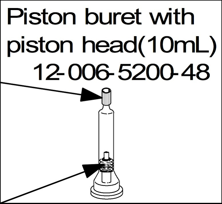 Cylinder with piston 10mL