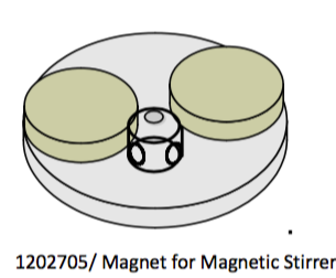 Magnet for magnetic stirrer