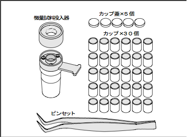 Micro sampling unit for powders (coulometric)