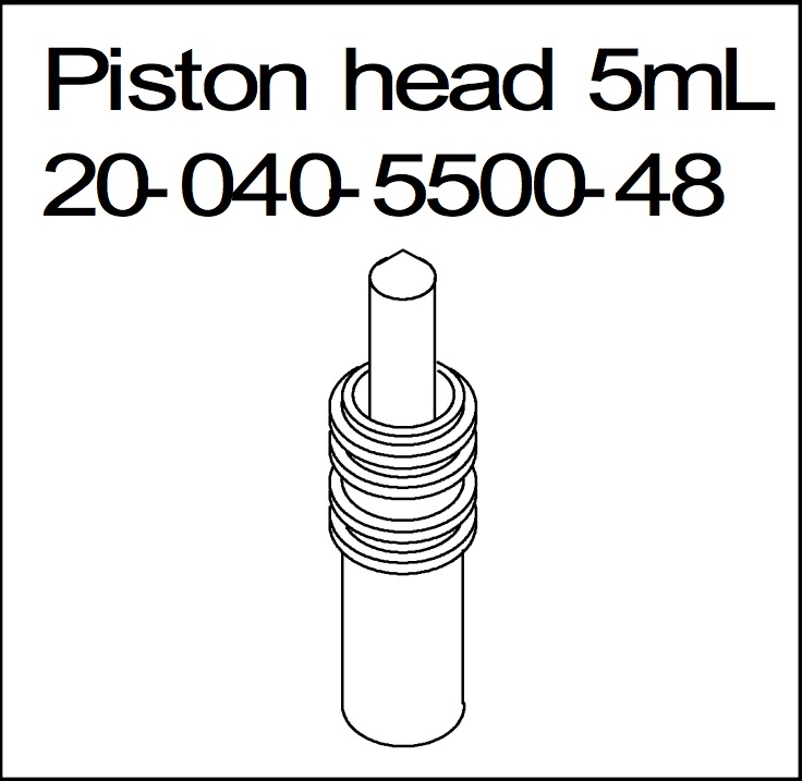 Piston head for  5mL