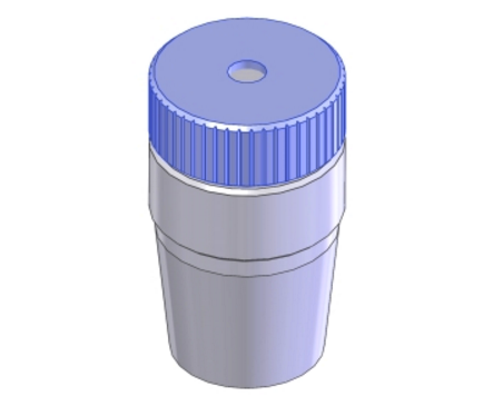 Syringe inlet port stopper (with septum)