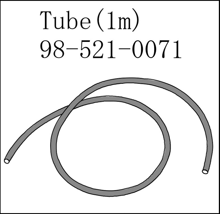 Tube 2x4 L= 1 m PTFE, Black (ADP-611 Purge Tube)
