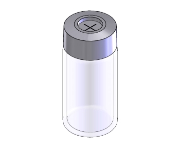 Vial for Degassing (with Septum)