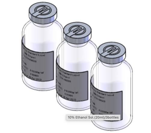 [K120353631] Density Standard/10% Ethanol sol.(20ml)/3bottles