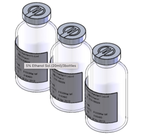 [K120353630] Density Standard/5% Ethanol sol.(20ml)/3bottles