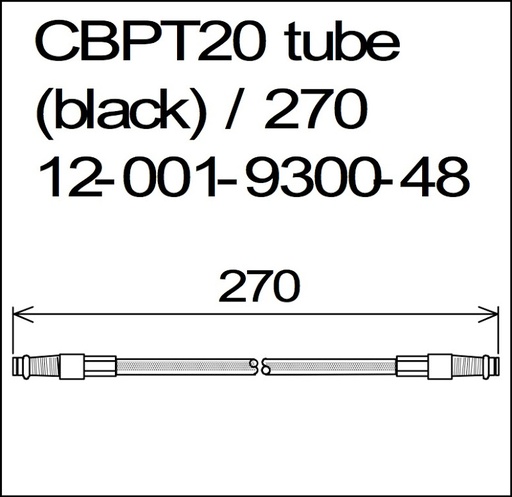 [K193-0048] CBPT20 tube (Black) /270