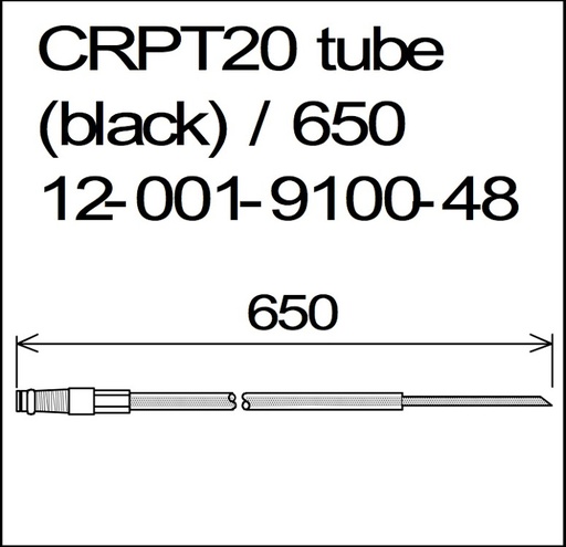 [K12-001-9101-48 (K439-5148)] CRPT20 tube (black)/750