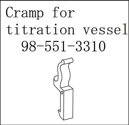 [K20-08090 (K551-3310)] Clamp for titration vessel/stopper