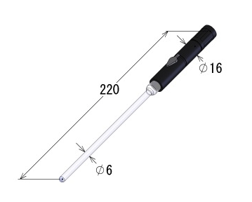 [K100-C256] Combined Platinum Electrode for micro titration