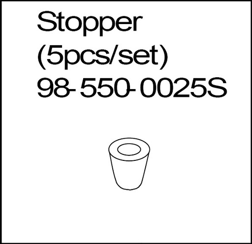 [K550-0025S] Conical stopper for liquid pump (5pcs/set)