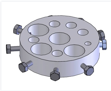 [K430-0065] Electrode holder 9-hole type
