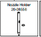 [20-08556 (985500147)] Nozzle holder (ADP-611)