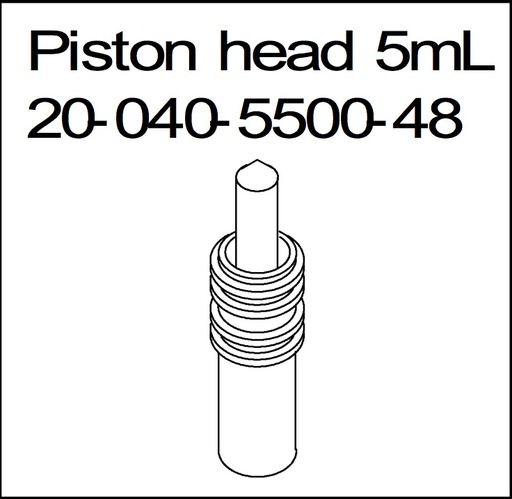 [K20-040-5500-48 (K550-5341)] Piston head for  5mL