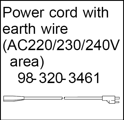 [K320-3461] Power cord