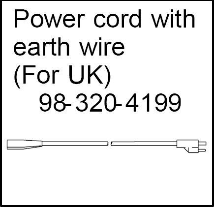 [K320-4199] Power cord (UK)