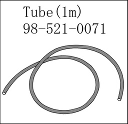 [200579010] Tube 2x4 L= 1 m PTFE, Black (ADP-611 Purge Tube)