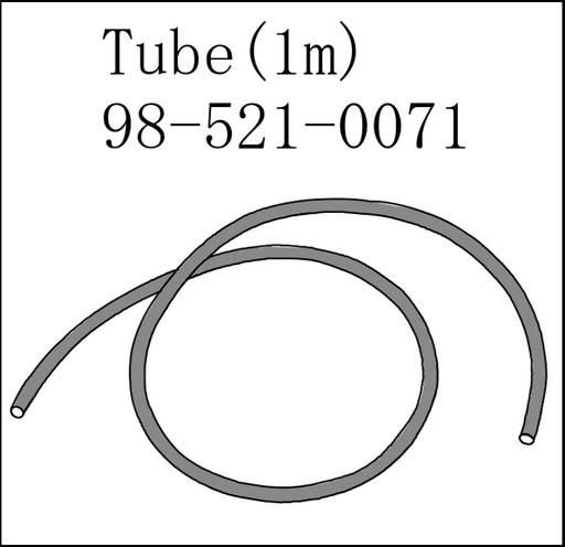 [200579010] Tube 2x4 L= 1 m PTFE, Black (ADP-611 Purge Tube)
