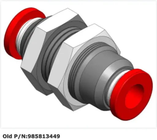 [63-00442-14 (K581-3449)] Bulkhead Union PM6